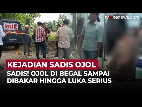 Ojol Jadi Korban Begal, Dianiaya Sampai Terbakar hingga Alami Luka Serius
