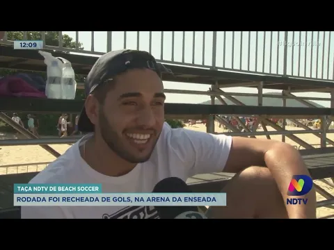 Taça NDTV de Beach Soccer: rodada foi recheada de gols, na Arena da Enseada