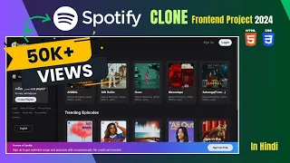 Spotify Clone Using HTML CSS Create Spotify Clone HTML CSS Website webcoding25