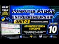 Advanced Python Concepts First year computer science Chapter 2 Lecture 10