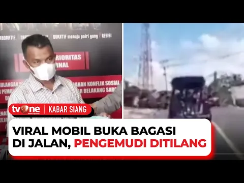 Polisi Berhasil Menangkap Pengendara Mobil Minibus yang Sengaja Membuka Bagasi