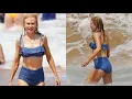 Impressive 52-year-old Nicole Kidman showed a taut figure on the beach