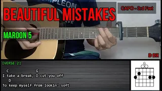 Download Maroon 5 - BEAUTIFUL MISTAKES | Guitar Tutorial | LYRICS and CHORDS | Cover MP3