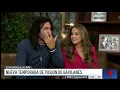 Mario Cimarro y Danna Garcia en el programa Telemundo