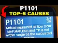 How To Fix P1101 Engine Code Intake Air Flow System Performance TOP-5 Possible Causes