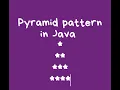 Pyramid Pattern In Java By Sachin