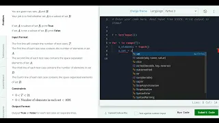 Hackerrank Python Solution Sets - Python Check Subset