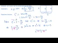Calculus I Optimization example farmer fencing