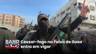 Cessar-fogo em Gaza: 3 israelenses e 95 palestinos serão liberados | BandNews TV