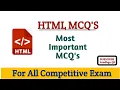 HTML MCQ S Hyper Text Markup Language MCQ S 80 questions All Competitive Exam CompBookAradhya