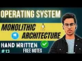 Lecture 13 Monolithic Architecture Operating System Tutorial Code Hacker