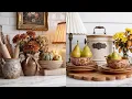 Vintage Cottage Kitchen Refresh Decorating with Brown Transferware Antique Copper
