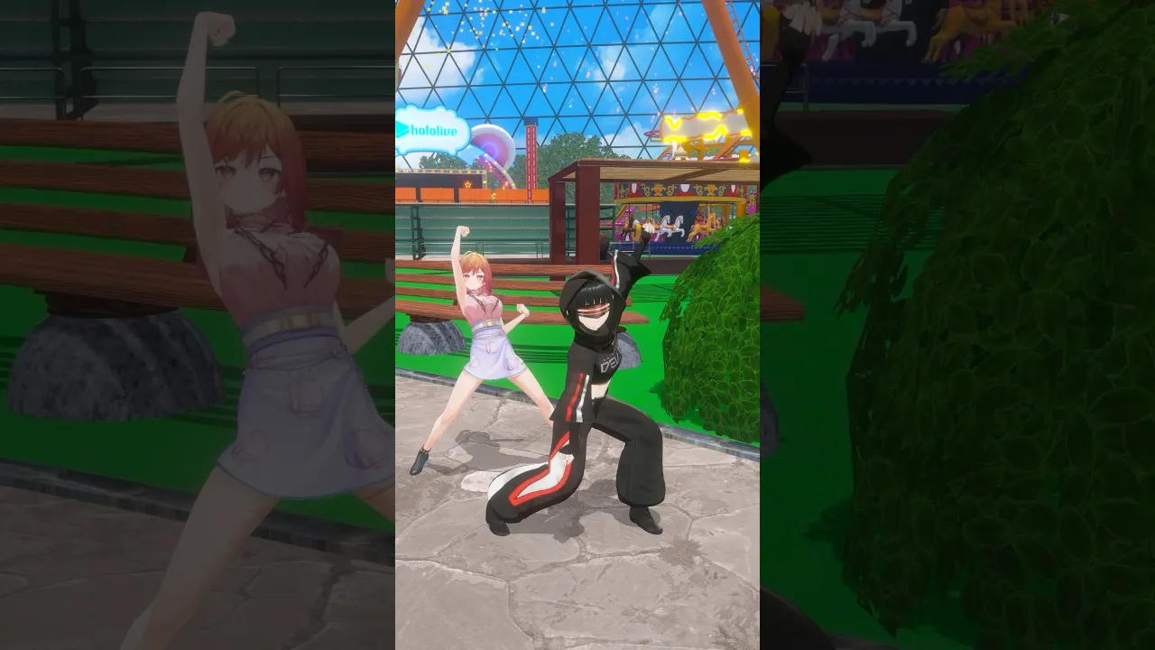 【#踊ってみた】久しぶりに黒子ちゃんに踊らせてみた！！ラミィ先輩のバリバリワークアウト！！ノー筋肉ノーライフ！【#ホロライブ #regloss #shorts】