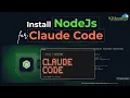 How to Install Node js and Claude Code on Windows Mac Full Setup Guide