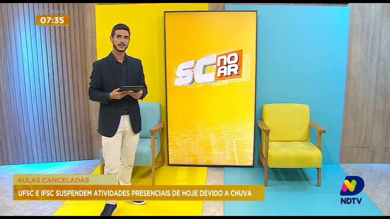Aulas canceladas: UFSC e IFSC suspendem atividades presenciais desta segunda-feira devido a chuva