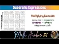 Multiplying Binomials using Area Models