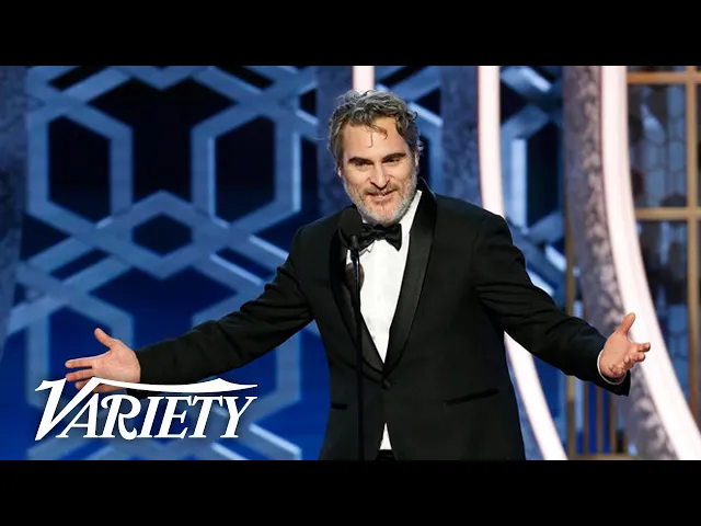 Joaquin Phoenix Drops F-Bombs in 'Joker' Speech at the Golden Globes