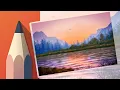 Simple Easy landscape - In Autodesk Sketchbook