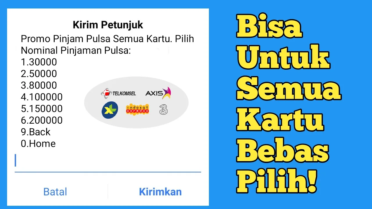 Cara Pinjam Pulsa Tri Terbaru 2021| Mudah sekali caranya !!