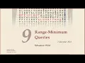 COMP526 Fall 2023 9-1 9 1 Range-min queries introduction