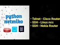 Python Netmiko SSH router Network Device login Hands-on