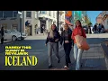 Reykjavik is Rarely This Sunny, Iceland Walking Tour 4K