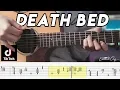 Download Lagu Death Bed Fingerstyle Guitar Tutorial | Free Tabs | Powfu | Arranged by Edward Ong