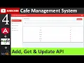 4 Cafe Management System - Add Get Update API of Category Angular Node js MySQL Database