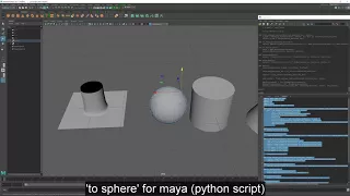 To Sphere in Maya Python Script