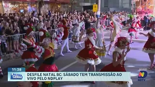 Desfile de Natal em Balneário Camboriú terá transmissão ao vivo no sábado