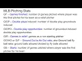 MLB Pitching Stats