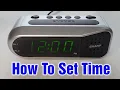 Sharp Digital Alarm Clock - How To Set Time