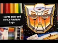Wendel s Artwork 89 - How To Draw Color Autobots Logo from Transformers