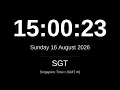 LIVE SGT Clock Current Time in Singapore Time SGT - Singapore