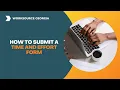 How to Submit a Time and Effort Form