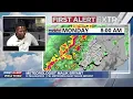 FIRST ALERT Severe storms likely Monday Sunday evening update