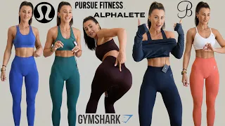 IN DEPTH HONEST TRY ON GYMWEAR REVIEW PURSUE FITNESS ALPHALETE GYMSHARK