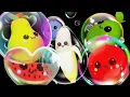 Fruits Dancing with Bubbles - Dancing Fruit