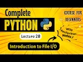 File in Python Python for Beginners Lecture 28