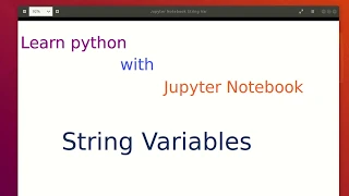 Lesson-10 Strings in Python