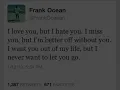 Frank Ocean - Diary (Full Song)