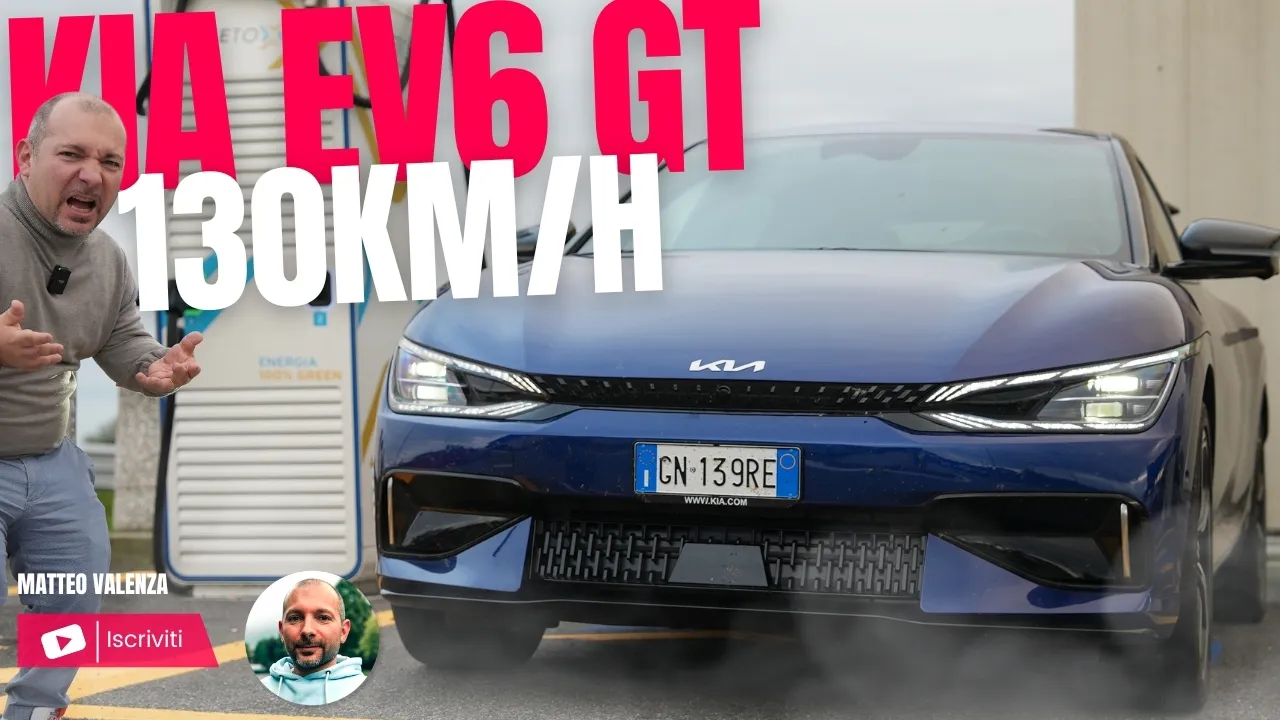Kia EV6 GT sui 1.000 km: consumi elevati e ricarica fino a 230 kW