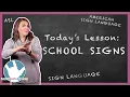 40 School Signs in ASL ASL Basics Sign Language for Beginners