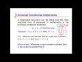 Universal Conditional Statement