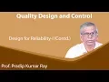 Lecture 45 Design for Reliability-I Contd