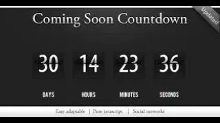 Countdown clock in JS using HTML CSS JavaScript Tutorials Web Development Tutorials