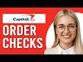 How To Order Cheques From Capital One Bank How To Get Checks From Capital One Bank
