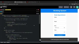 Simple Clean Booking Website template with Source Code HTML CSS and Javascript by Vaishali