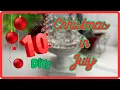 10 CHRISTMAS DIY HOME DECOR CRAFTS FOR CHRISTMAS IN JULY Christmas Thrift Makeovers