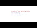Access Control Java Programming Tutorials